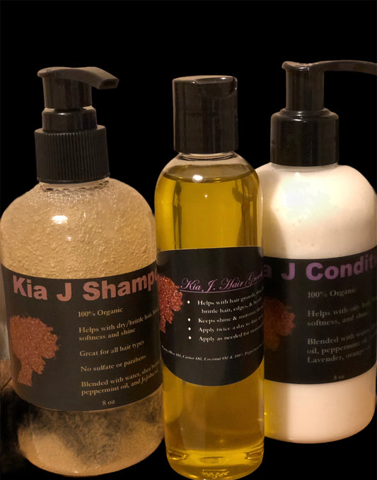 KiaJ Shampoo & Conditioner (Gold Rush)